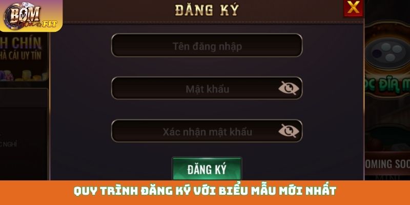 Quy trình đăng ký với biểu mẫu mới nhất